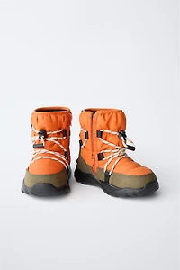 WATER REPELLENT QUILTED SNOW BOOTS