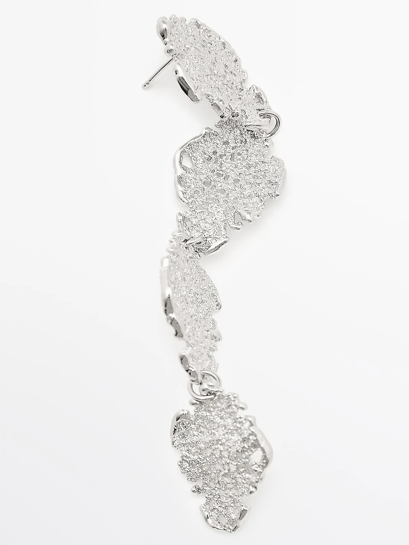 Boucles d’oreilles pendantes dentelle