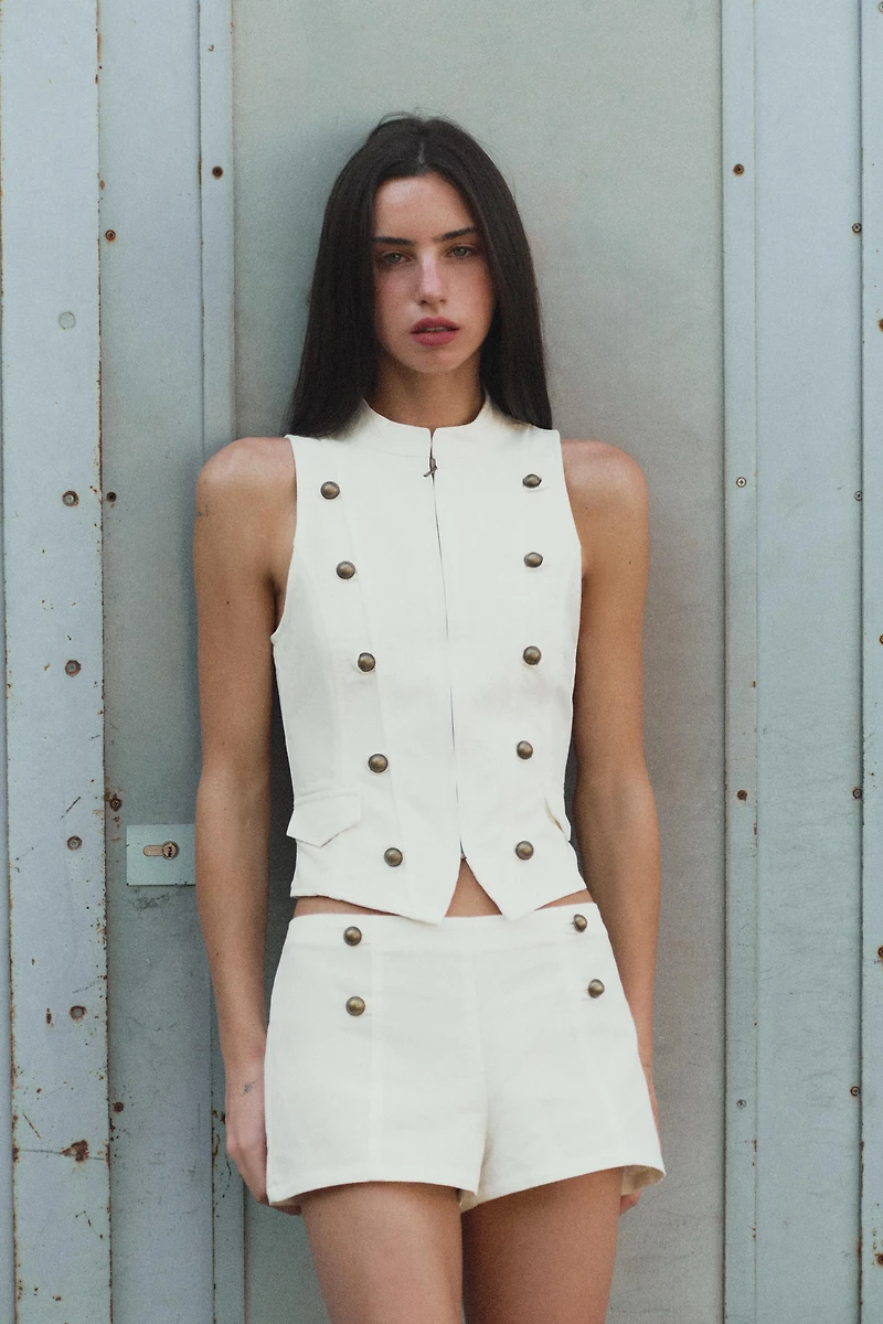 ZIP BUTTON TOP
