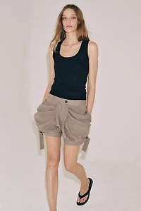 ZW COLLECTION FLOWY PLEATED SHORTS
