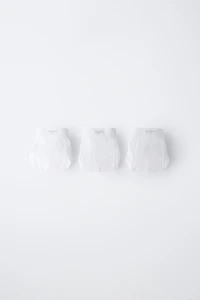 2-6 YEARS / THREE-PACK OF PLAIN BOXERS WITH LABEL