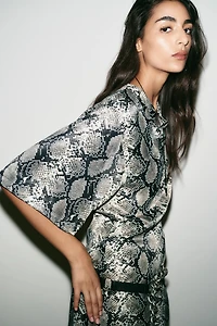 ANIMAL PRINT MINI DRESS