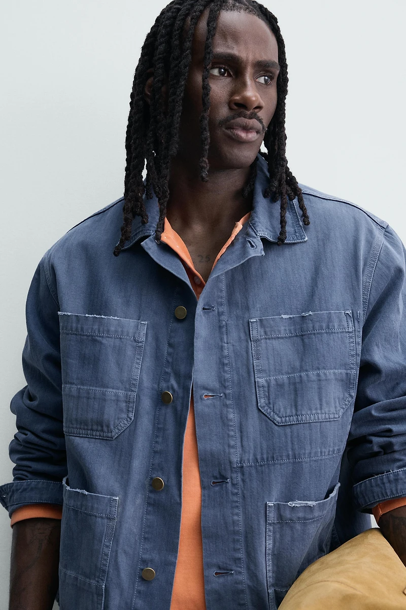 STAR PATCH OVERSHIRT