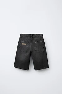 WIDE FIT DENIM SHORTS