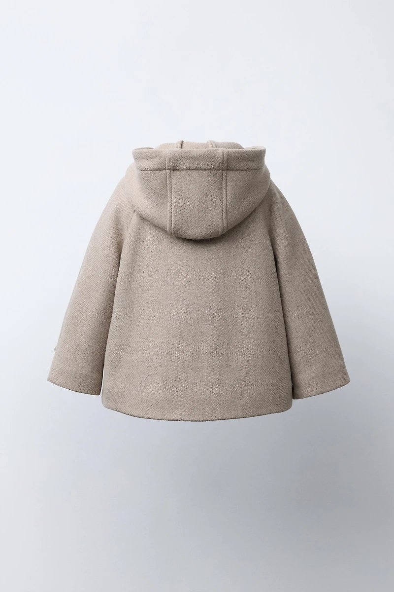 HOODED DUFFEL COAT WITH WOOL MANTECO ®