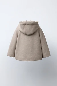 HOODED DUFFEL COAT WITH WOOL MANTECO ®