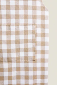 DYED THREAD APRON