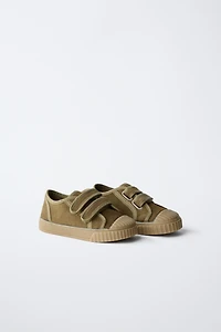 SPLIT LEATHER SNEAKERS