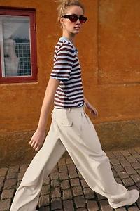 PANTALON BARREL À PINCES