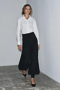 PANTALON BOUFFANT AVEC CEINTURE LARGE ZW COLLECTION