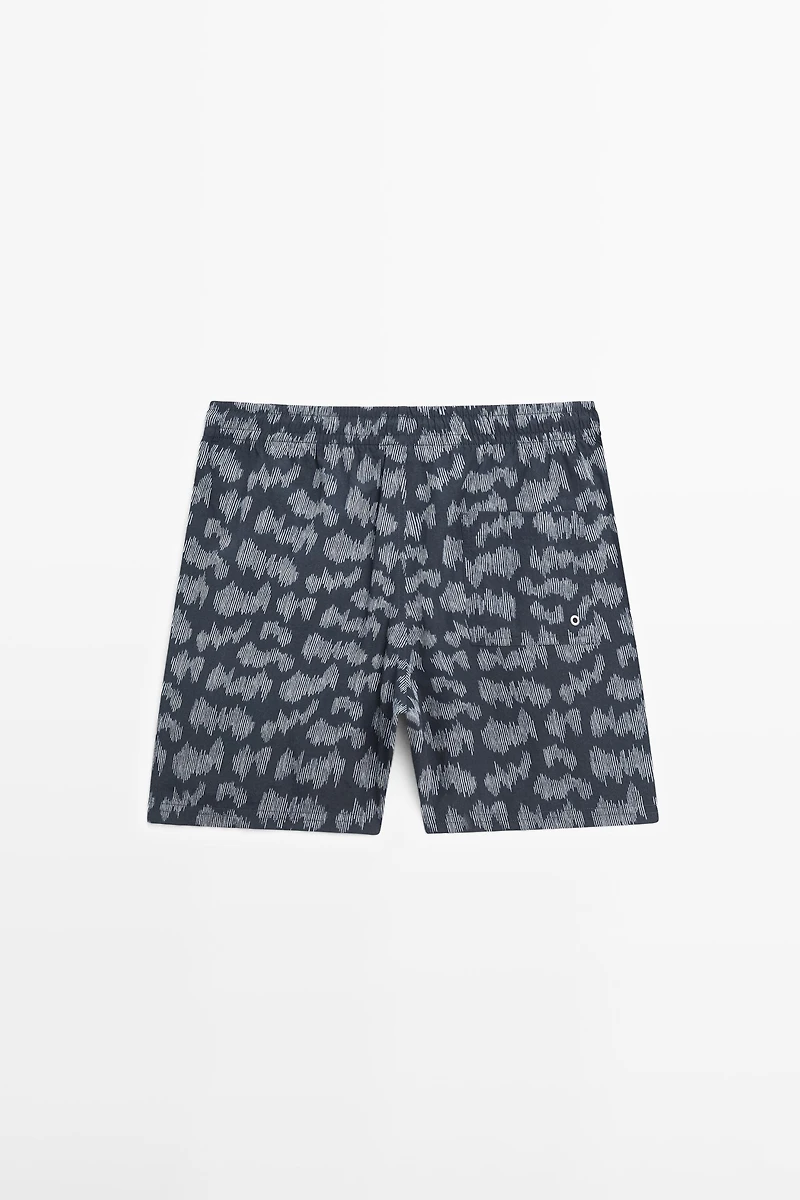 Printed swimming trunks