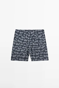Printed swimming trunks