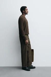 REGULAR FIT WAFFLE JUMPER