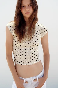 SUPIMA® POLKA DOT SHORT SLEEVE T-SHIRT