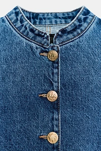 VESTE EN DENIM Z1975 À BOUTONS DORÉS