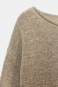 PULL EN MAILLE COL BATEAU