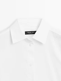Cotton blend stretch shirt