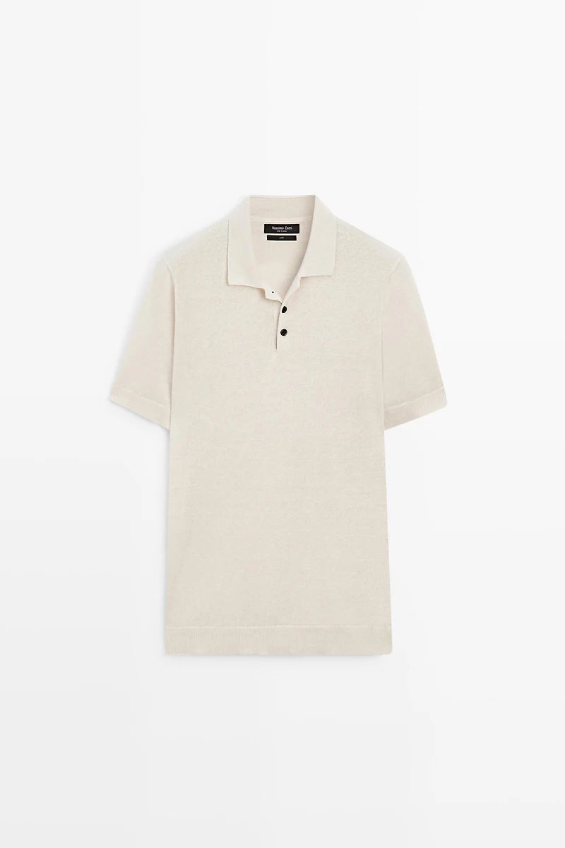 100% linen short sleeve knit sweater