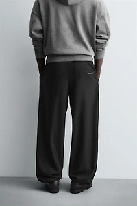 RELAXED FIT TEXTURED PANTS