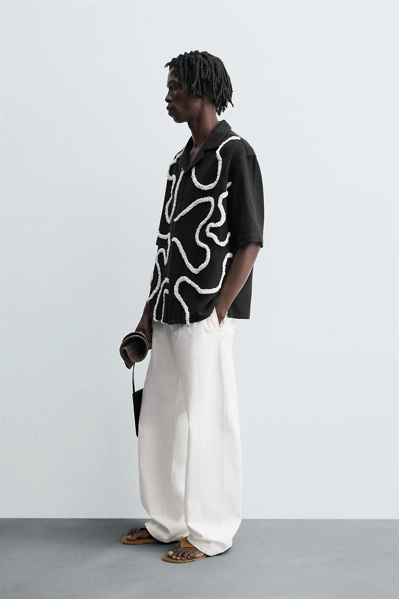 RAISED EMBROIDERY SHIRT