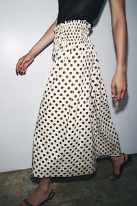 JUPE MIDI À POIS ZW COLLECTION