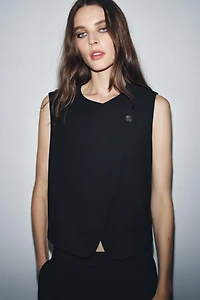 ZW COLLECTION DOUBLE-BREASTED BUTTON VEST