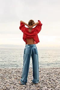 JEAN Z1975 DROIT TAILLE NORMALE À RAYURES