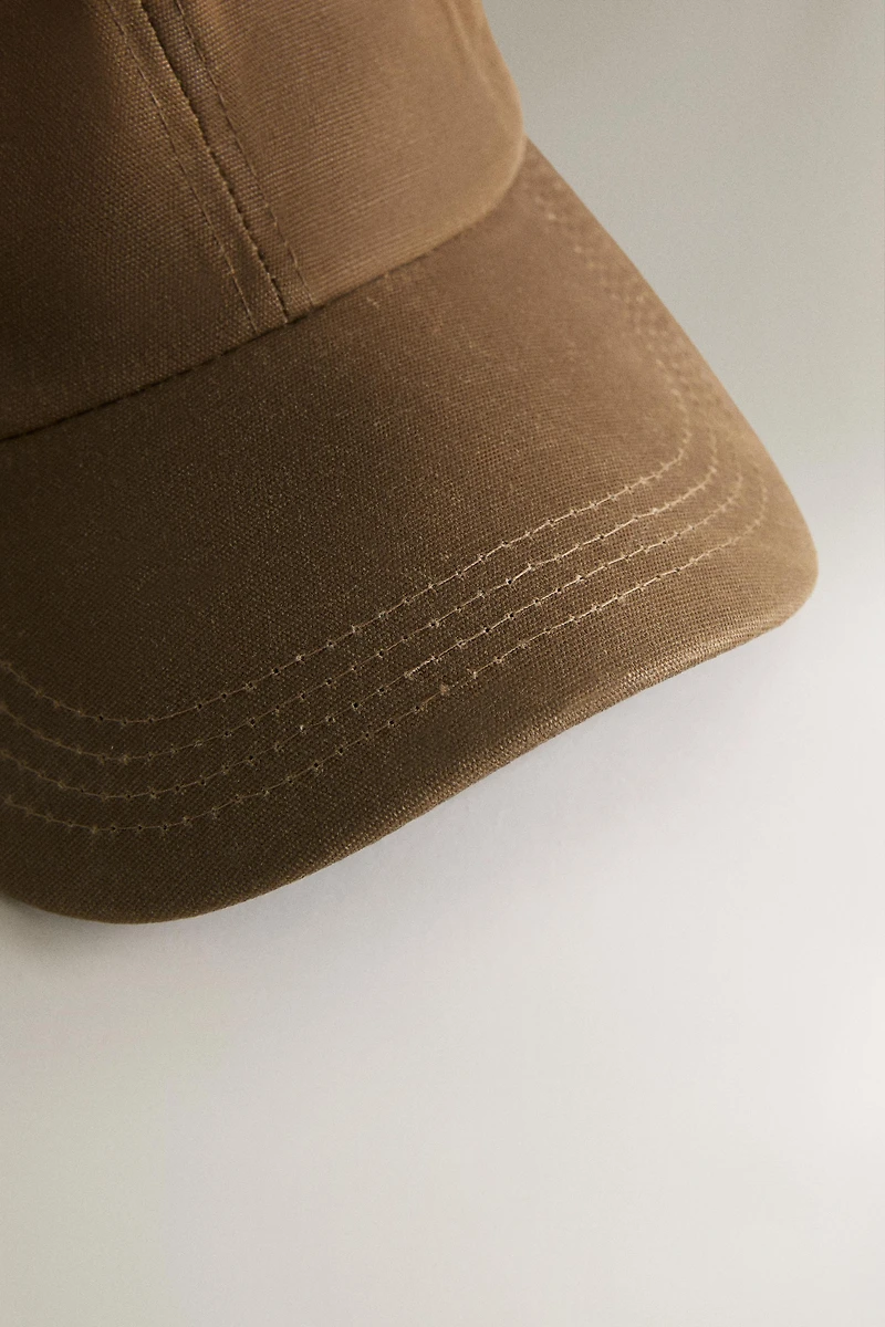CASQUETTE COTON CIRÉ