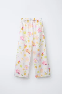 PANTALON DROIT IMPRIMÉ PLAGE