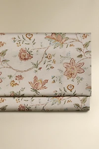 (300 FILS) DRAP DE DESSUS SATIN FLORAL