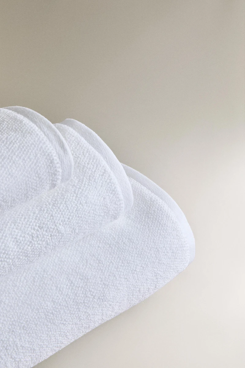 SERVIETTE DE BAIN COTON POINT RIZ