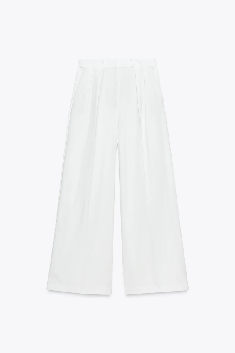 ZW COLLECTION TECHNICAL EFFECT PLEATED PANTS