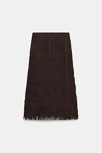 ZW COLLECTION FRINGED PENCIL SKIRT