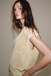 KNIT V-NECK VEST TOP