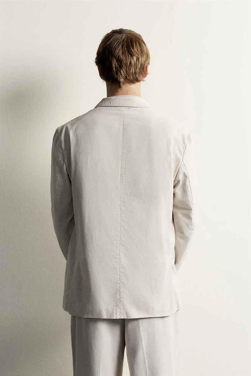 WASHED EFFECT RELAXED FIT BLAZER