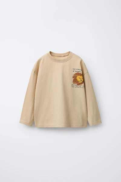 T-SHIRT À IMPRIMÉ LION