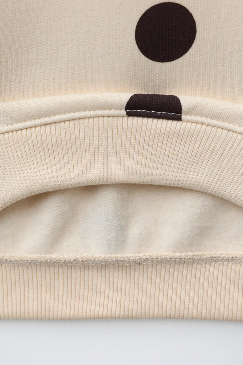 POLKA DOT SWEATSHIRT