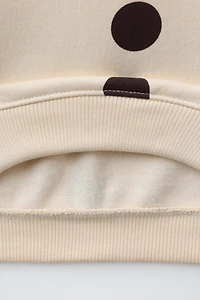 POLKA DOT SWEATSHIRT