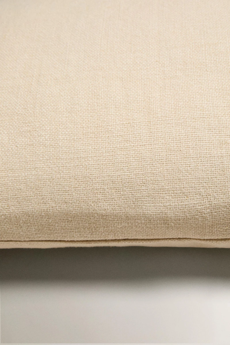 PLAIN LINEN THROW PILLOW COVER