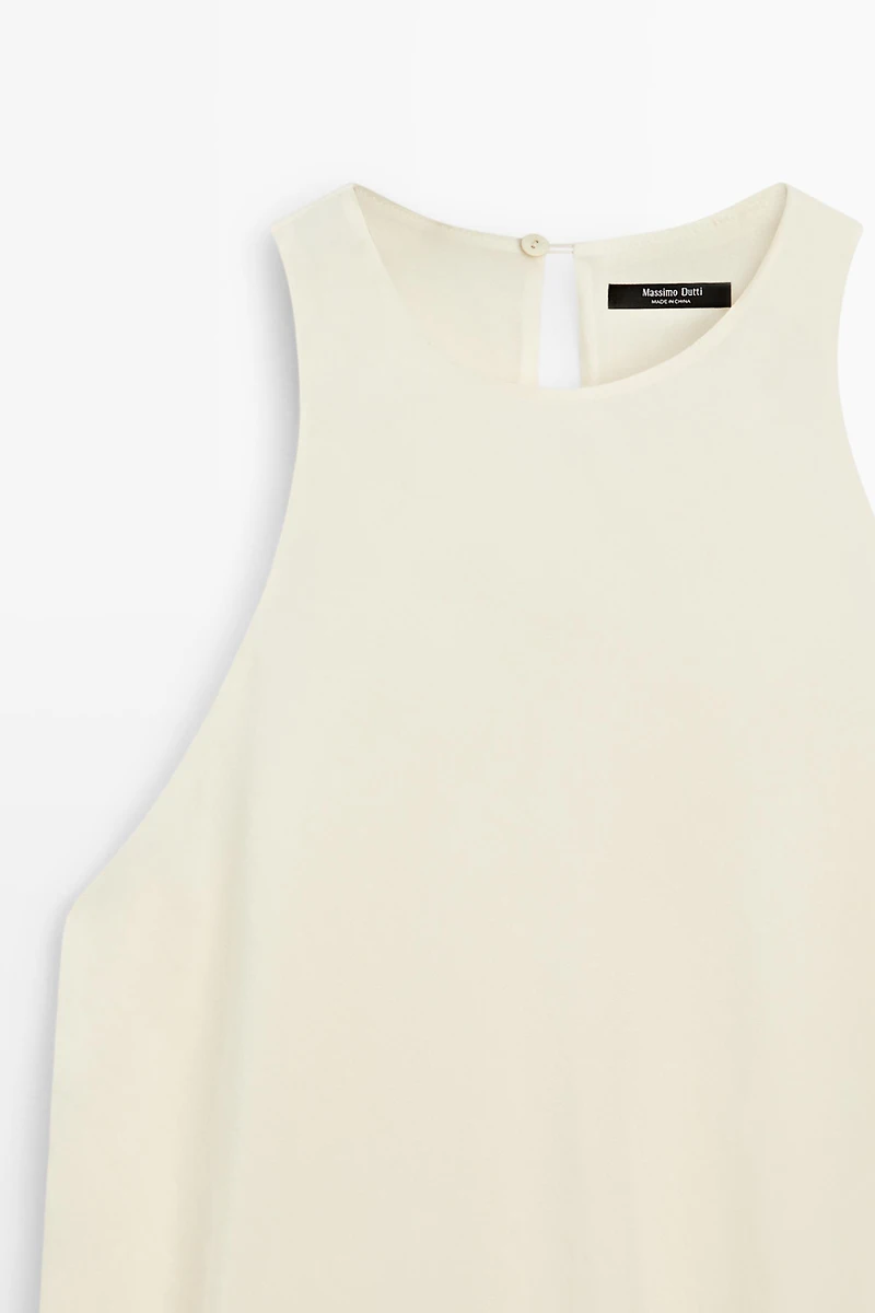 Robe midi fluide à volants