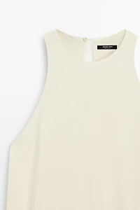 Robe midi fluide à volants