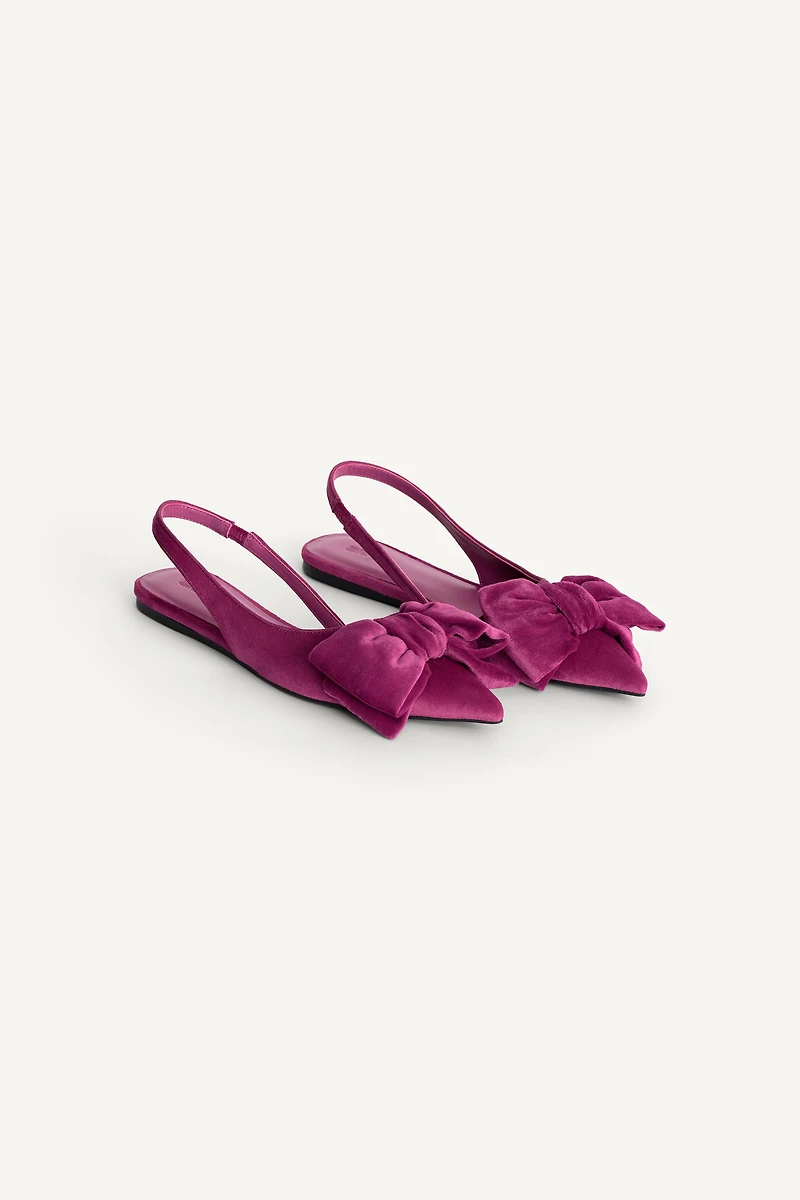 LIMITED EDITION SLINGBACKS WITH MAXI BOW