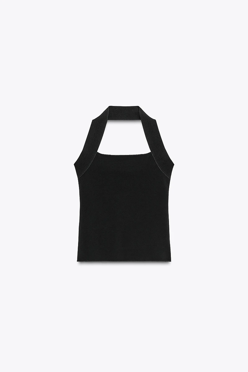 STRETCH HALTER TOP