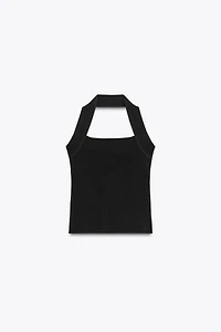 STRETCH HALTER TOP