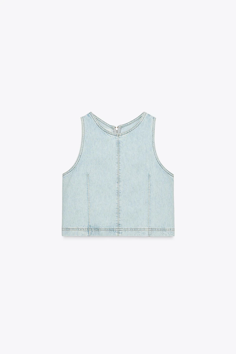 Z1975 SHORT DENIM TOP