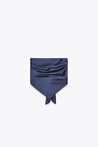 TOP FOULARD SATINÉ