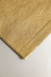 GOLDEN PAPER CHRISTMAS GIFT BAG