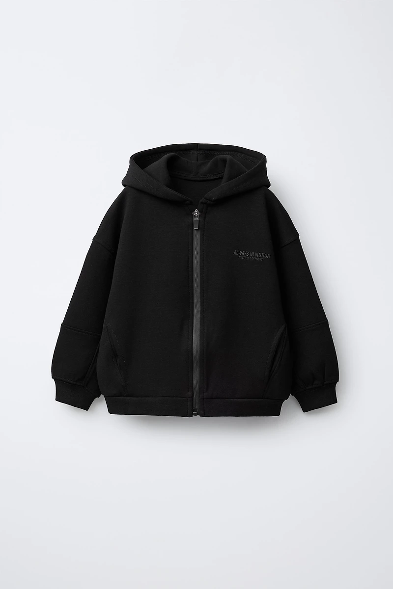INTERLOCK ZIP SWEATSHIRT