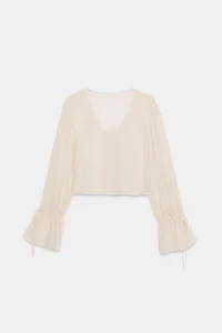 EMBROIDERED TIE TOP
