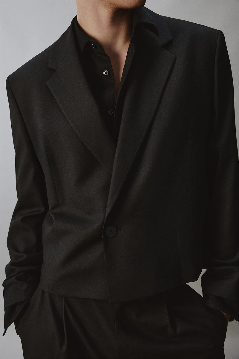 CROPPED SUIT BLAZER